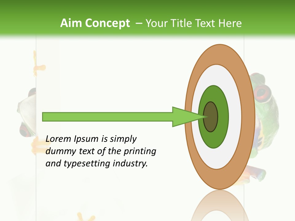 Space Color Frog PowerPoint Template