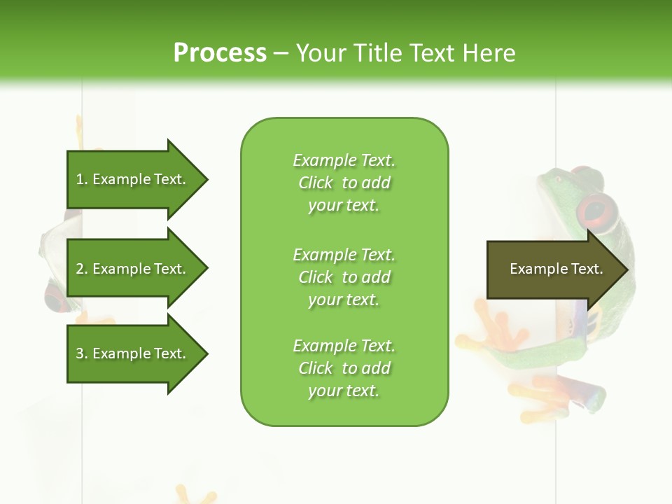 Space Color Frog PowerPoint Template