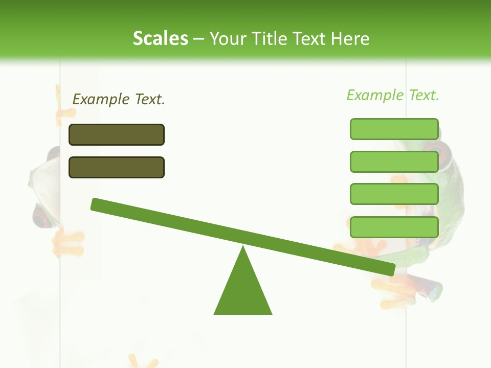 Space Color Frog PowerPoint Template