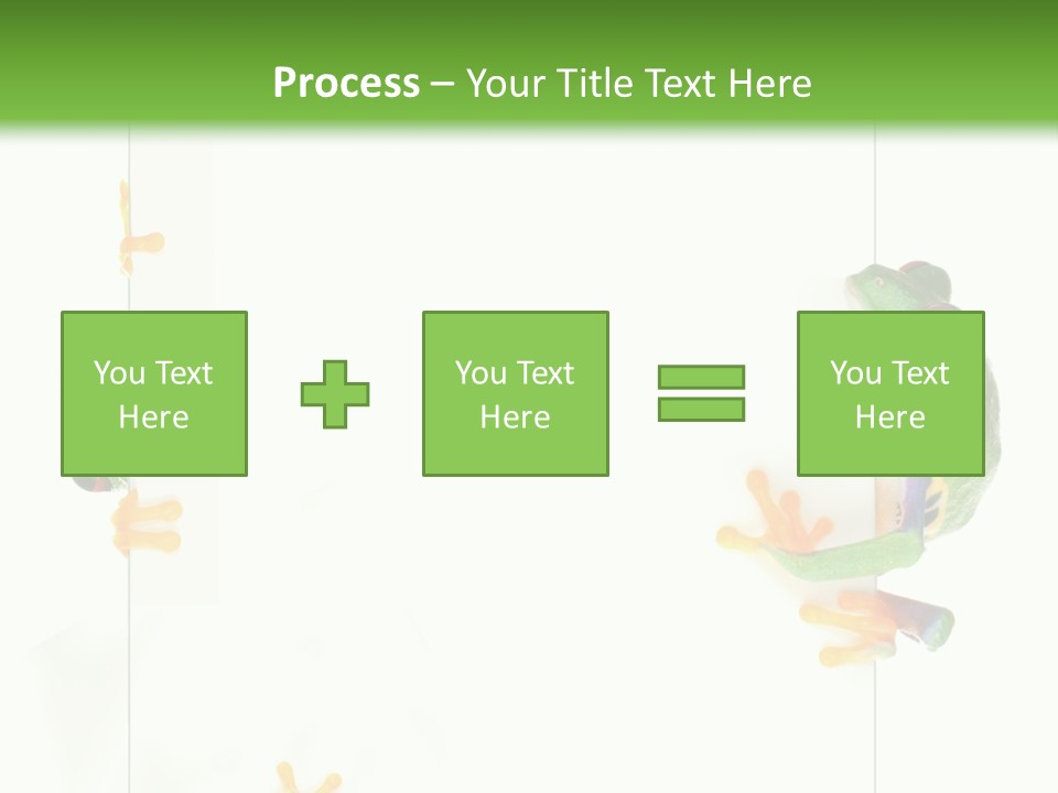 Space Color Frog PowerPoint Template