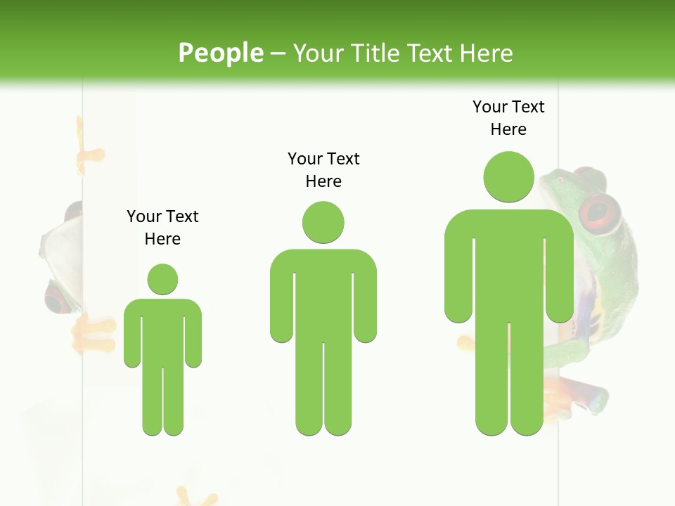 Space Color Frog PowerPoint Template