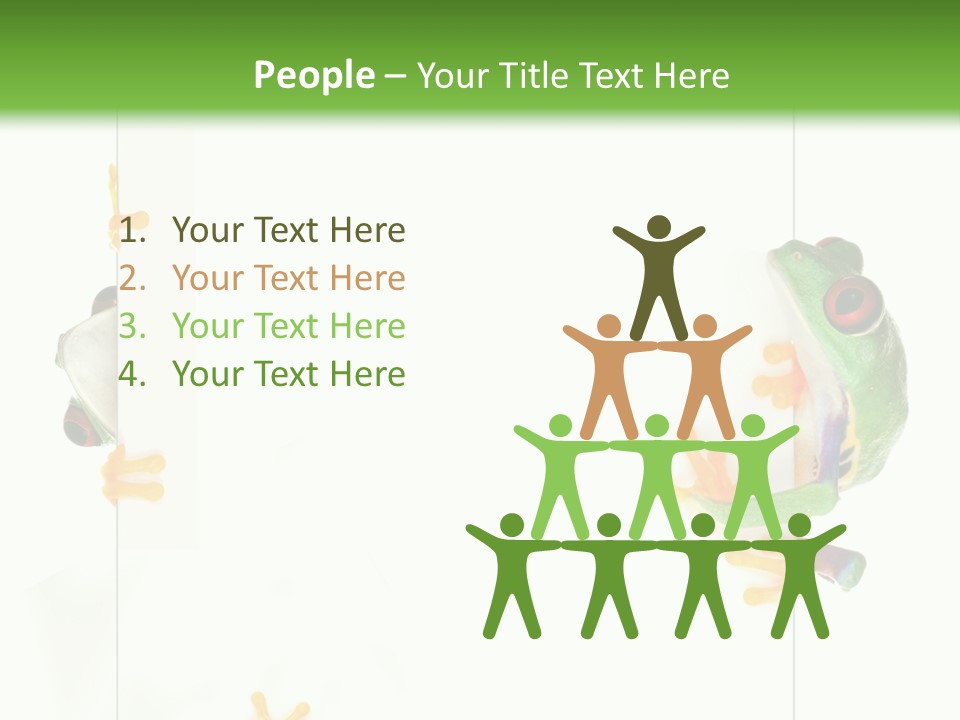 Space Color Frog PowerPoint Template