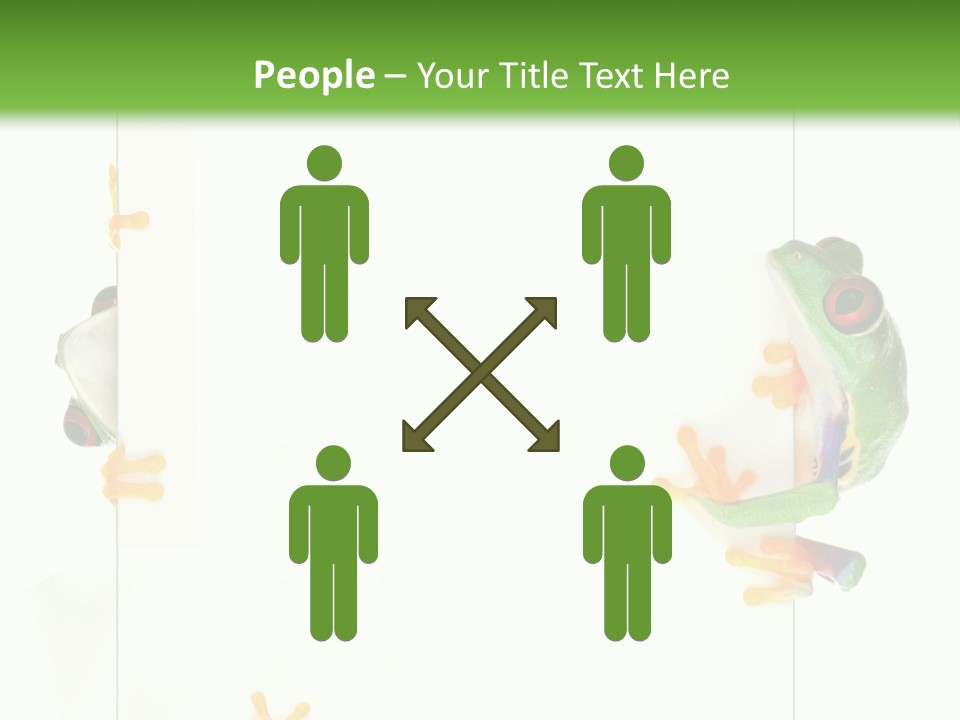 Space Color Frog PowerPoint Template