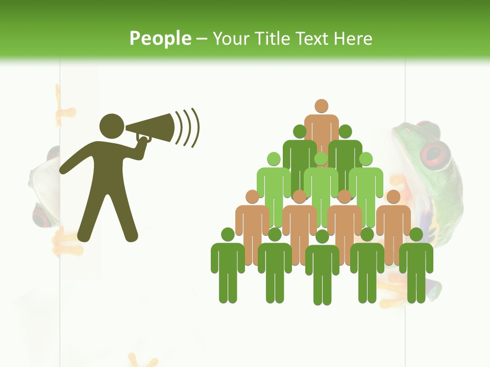 Space Color Frog PowerPoint Template