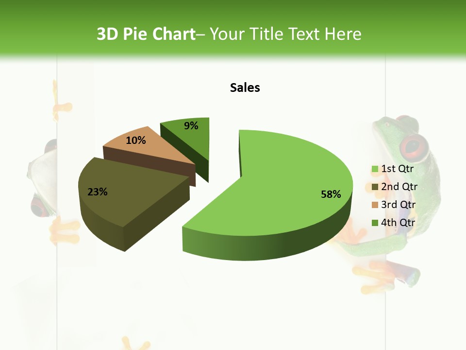 Space Color Frog PowerPoint Template