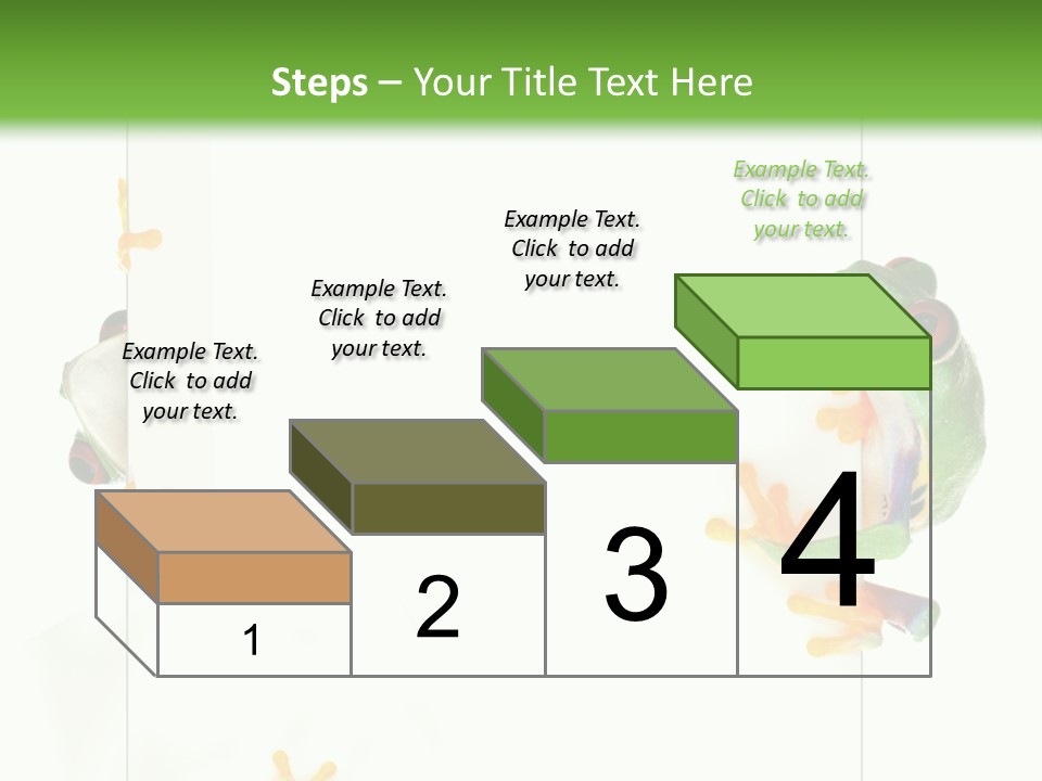 Space Color Frog PowerPoint Template