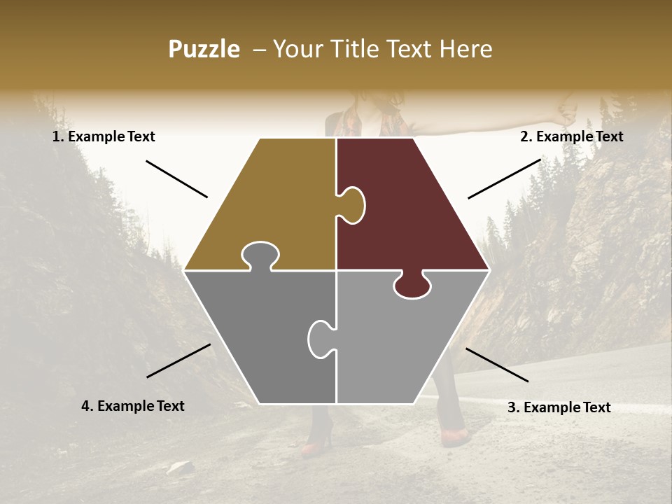 Outdoor Traveler Sky PowerPoint Template