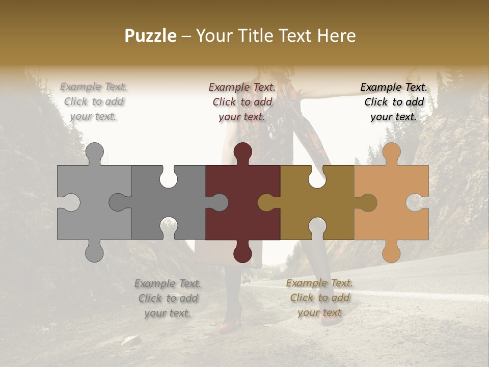 Outdoor Traveler Sky PowerPoint Template