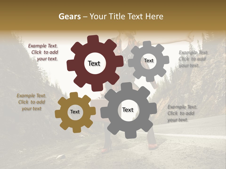 Outdoor Traveler Sky PowerPoint Template