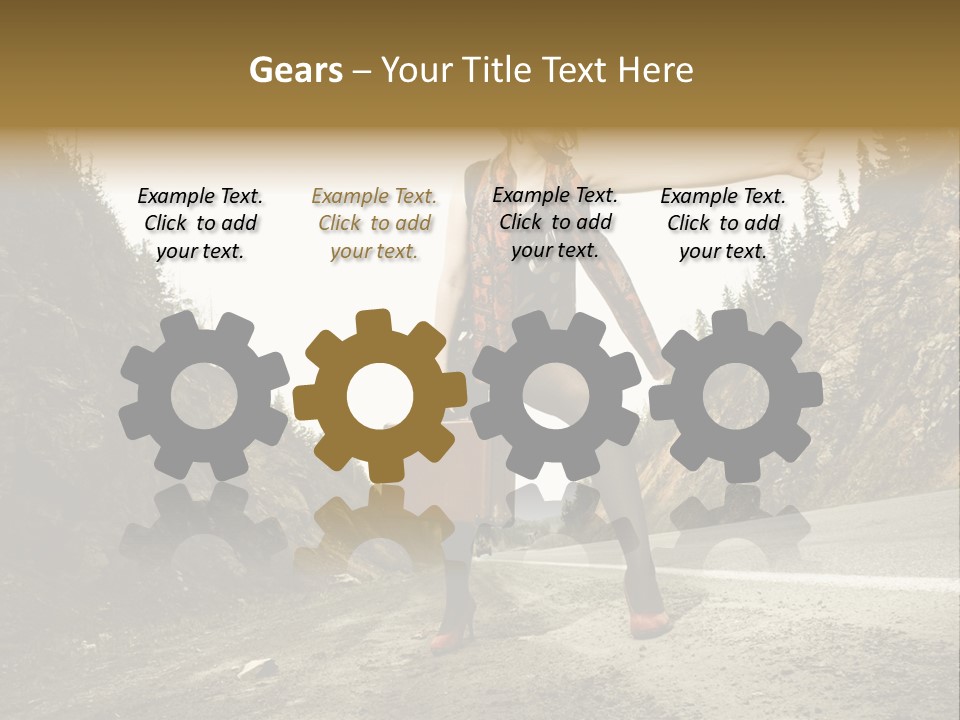 Outdoor Traveler Sky PowerPoint Template