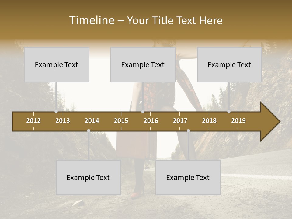Outdoor Traveler Sky PowerPoint Template