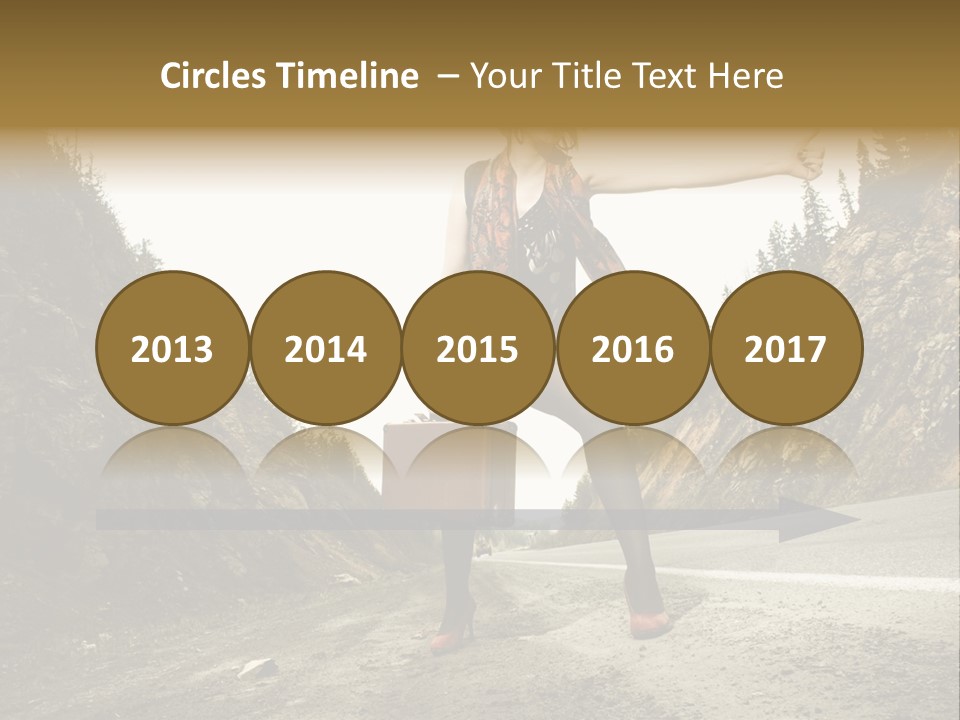 Outdoor Traveler Sky PowerPoint Template