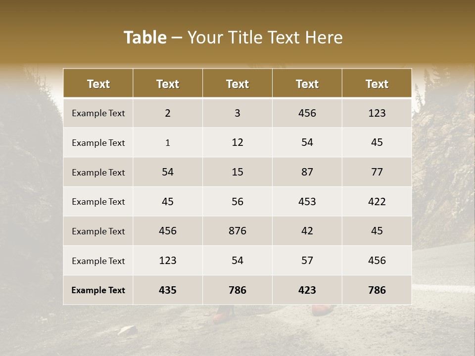 Outdoor Traveler Sky PowerPoint Template
