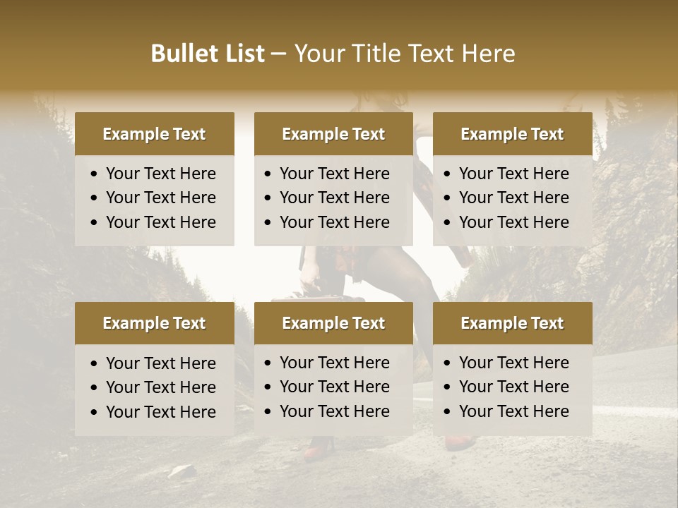 Outdoor Traveler Sky PowerPoint Template