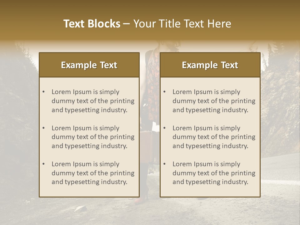 Outdoor Traveler Sky PowerPoint Template