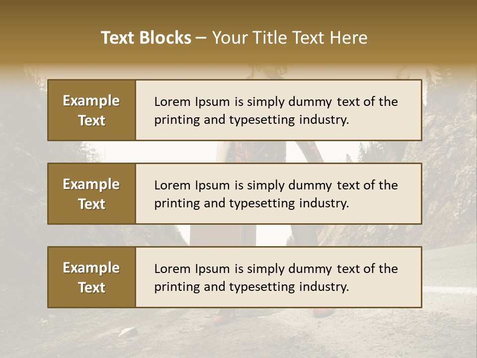 Outdoor Traveler Sky PowerPoint Template