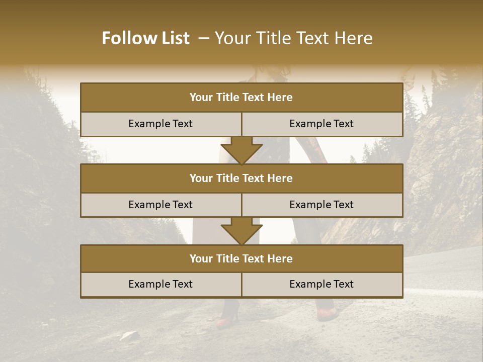 Outdoor Traveler Sky PowerPoint Template