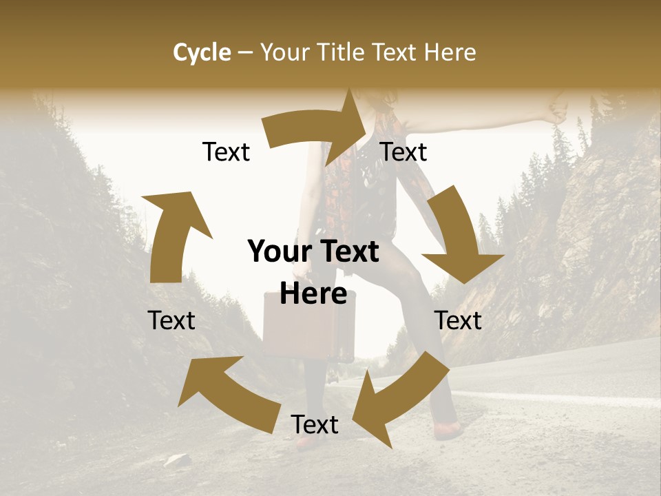 Outdoor Traveler Sky PowerPoint Template