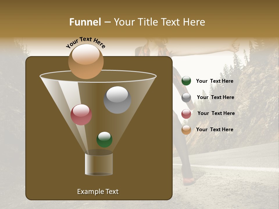 Outdoor Traveler Sky PowerPoint Template