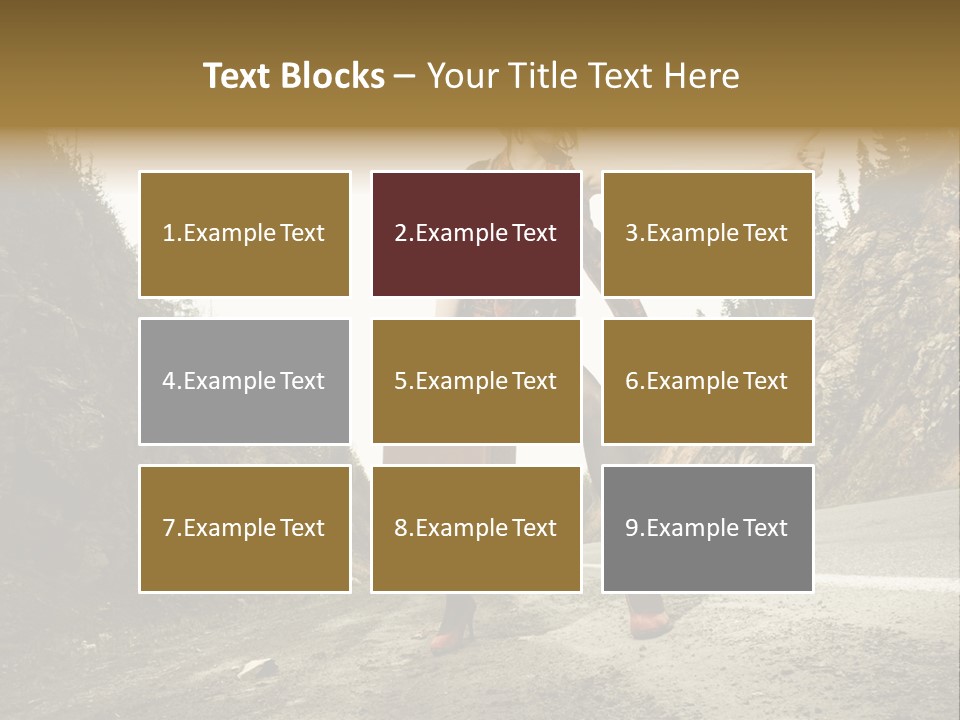 Outdoor Traveler Sky PowerPoint Template