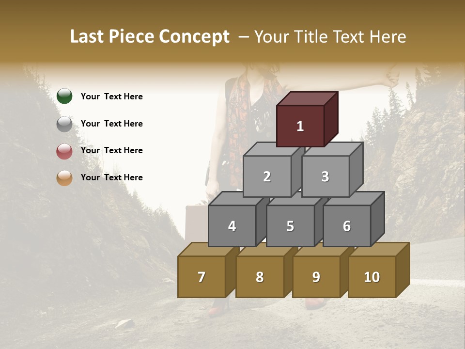 Outdoor Traveler Sky PowerPoint Template