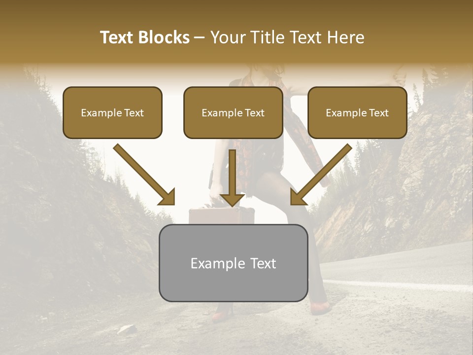 Outdoor Traveler Sky PowerPoint Template