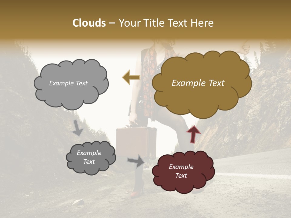 Outdoor Traveler Sky PowerPoint Template
