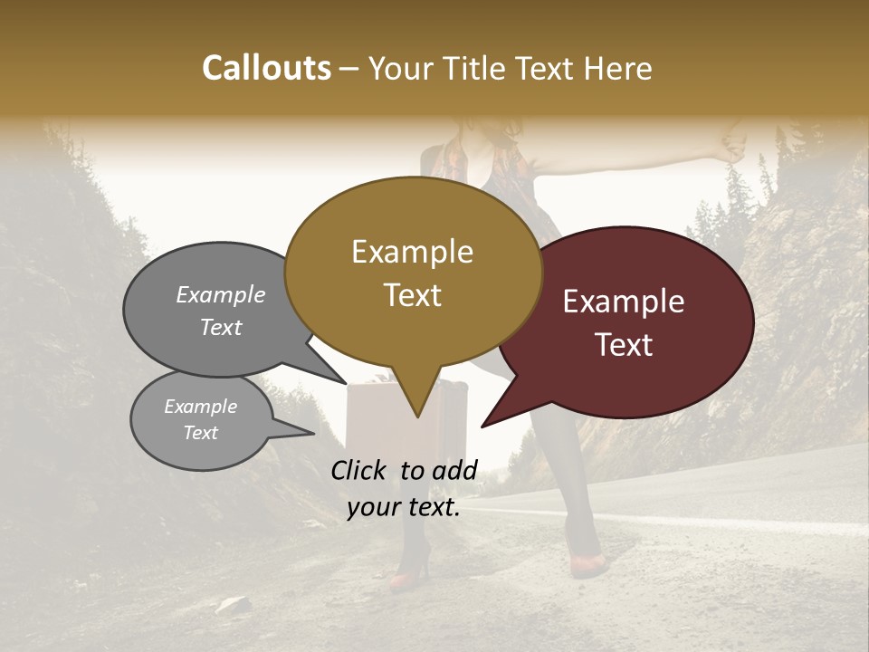 Outdoor Traveler Sky PowerPoint Template