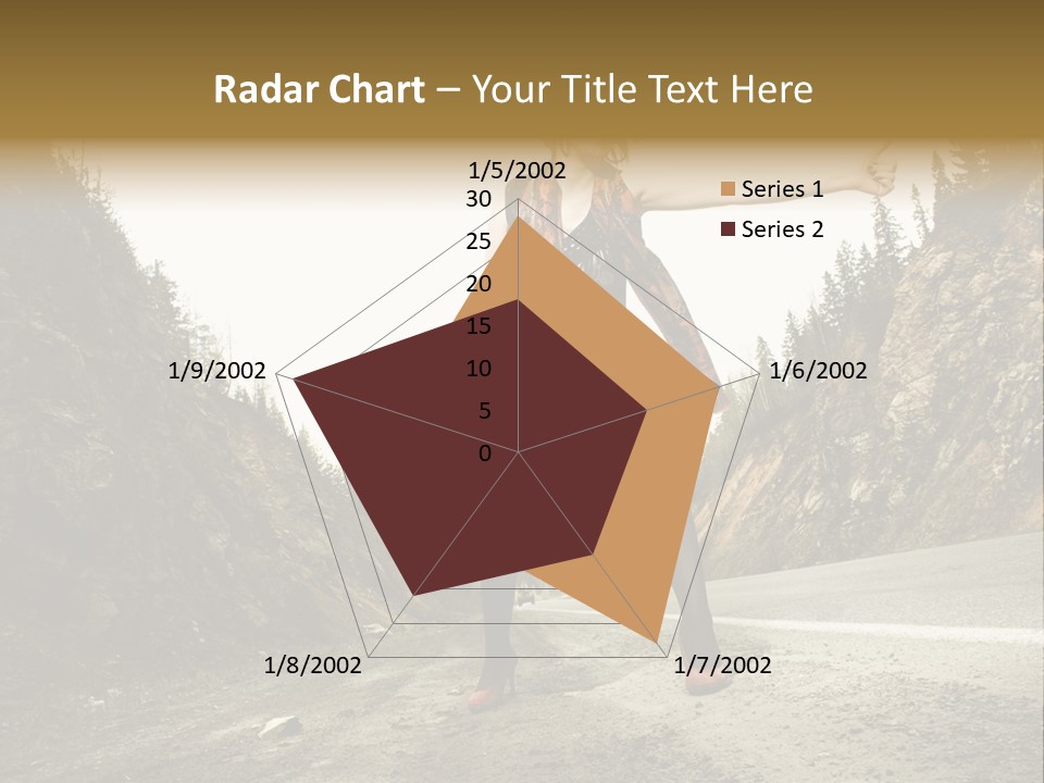 Outdoor Traveler Sky PowerPoint Template