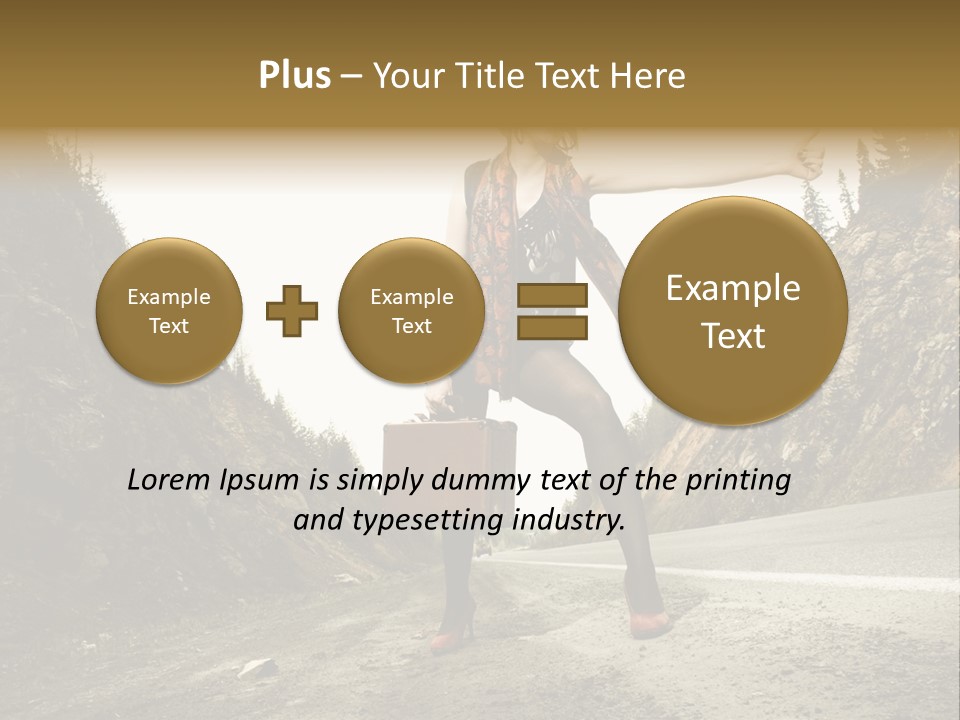 Outdoor Traveler Sky PowerPoint Template