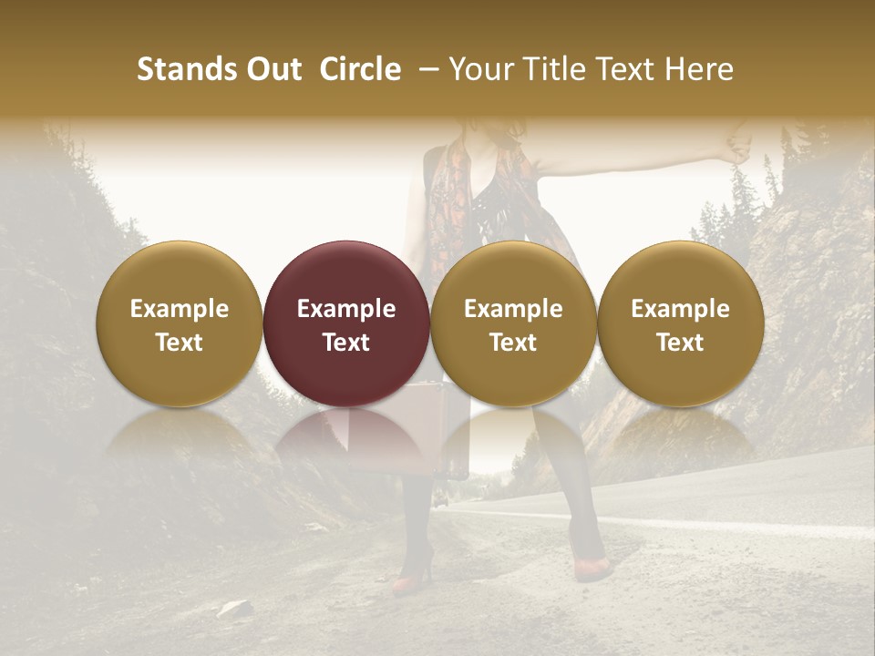 Outdoor Traveler Sky PowerPoint Template