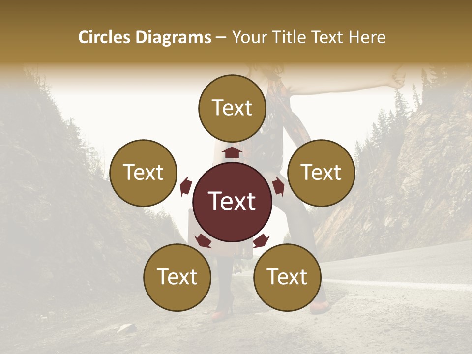 Outdoor Traveler Sky PowerPoint Template