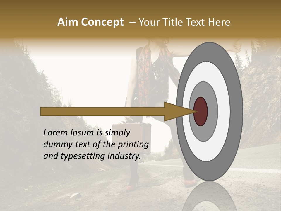 Outdoor Traveler Sky PowerPoint Template