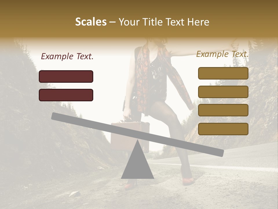 Outdoor Traveler Sky PowerPoint Template