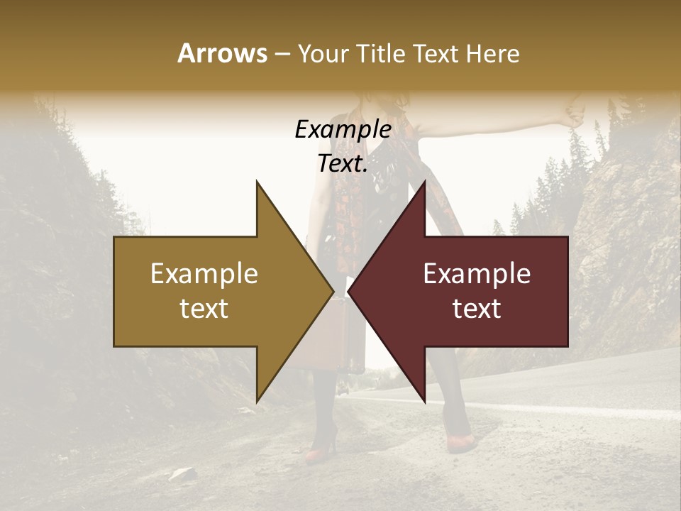 Outdoor Traveler Sky PowerPoint Template