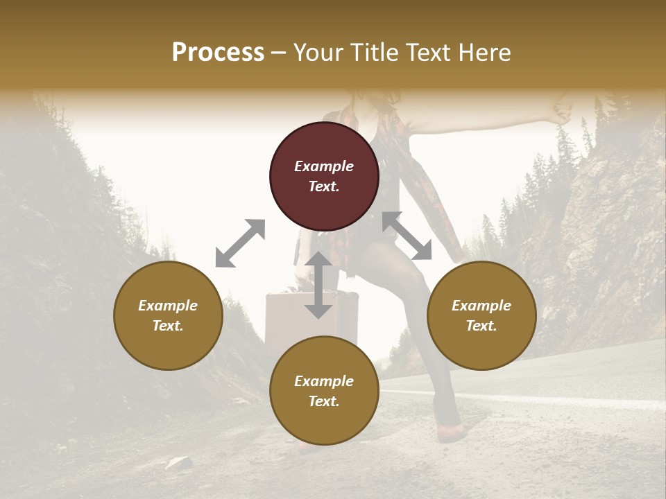 Outdoor Traveler Sky PowerPoint Template