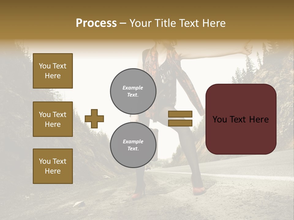 Outdoor Traveler Sky PowerPoint Template