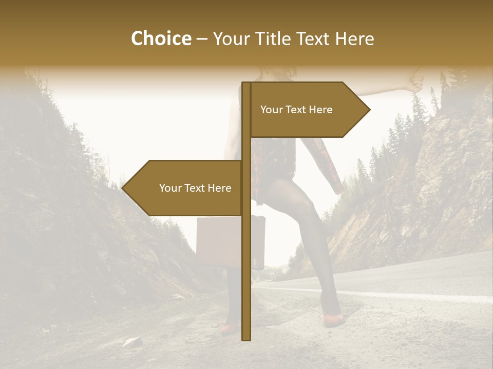 Outdoor Traveler Sky PowerPoint Template