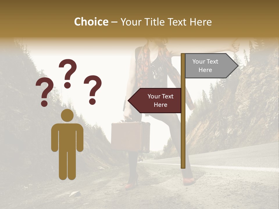 Outdoor Traveler Sky PowerPoint Template