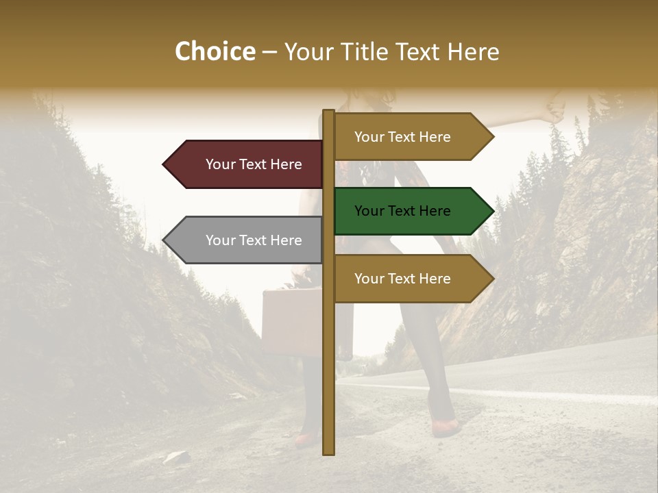 Outdoor Traveler Sky PowerPoint Template