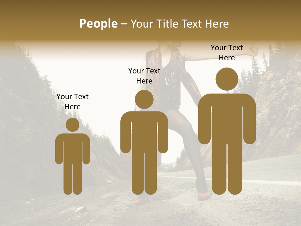 Outdoor Traveler Sky PowerPoint Template