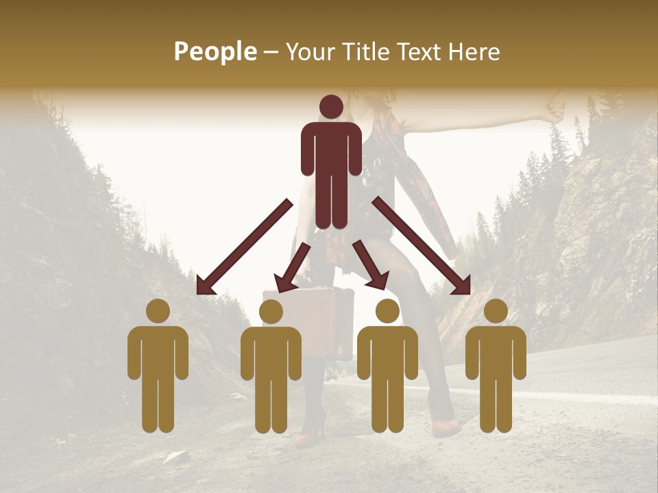 Outdoor Traveler Sky PowerPoint Template