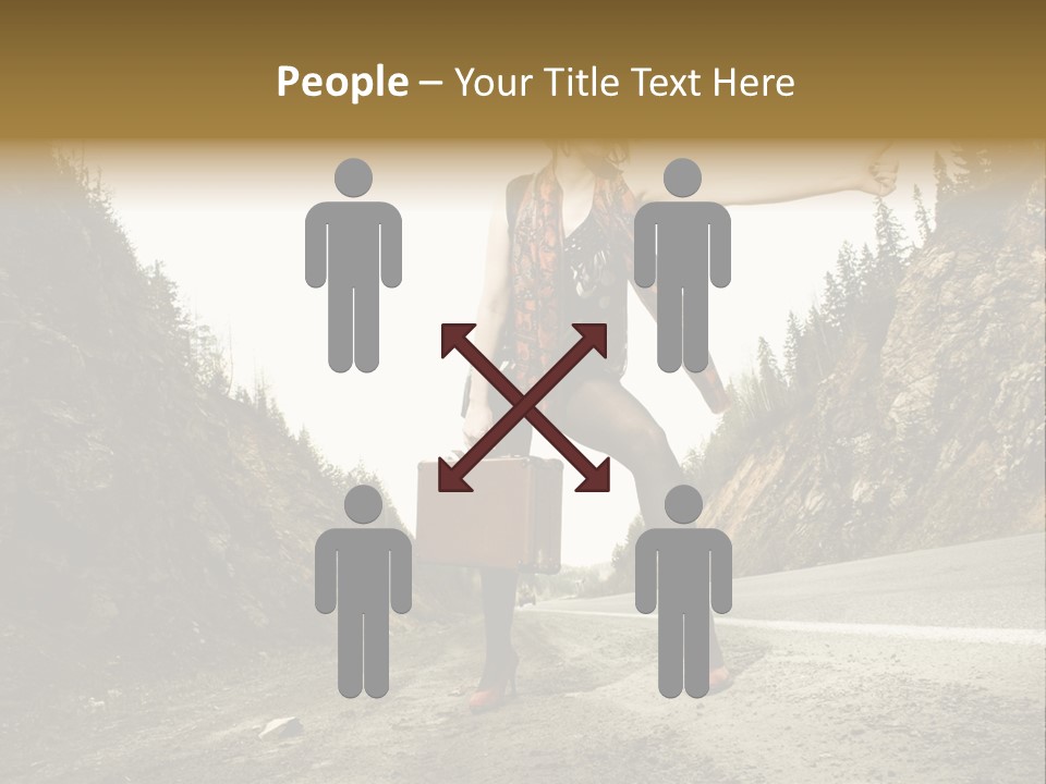 Outdoor Traveler Sky PowerPoint Template