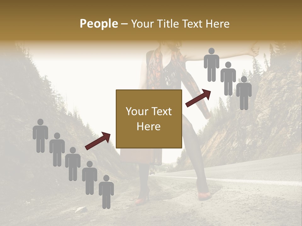 Outdoor Traveler Sky PowerPoint Template