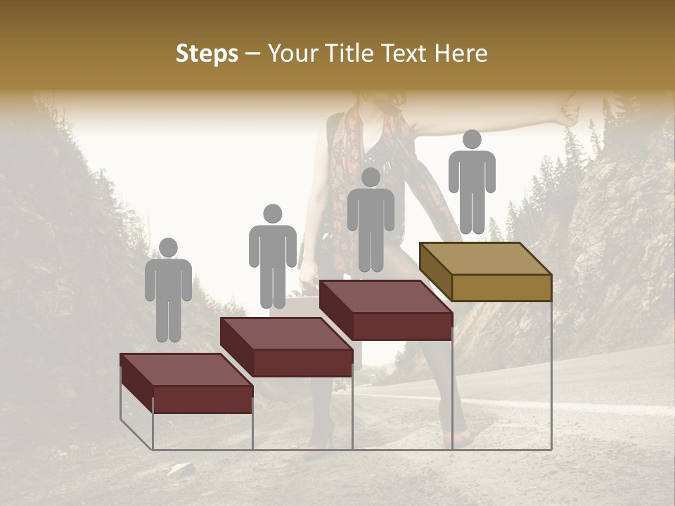 Outdoor Traveler Sky PowerPoint Template