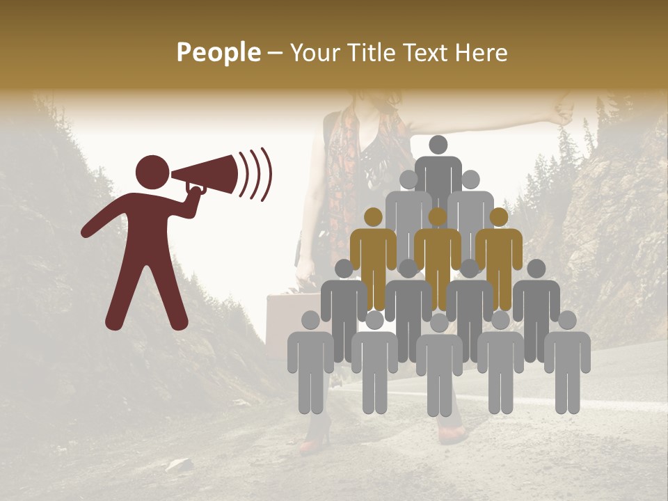 Outdoor Traveler Sky PowerPoint Template