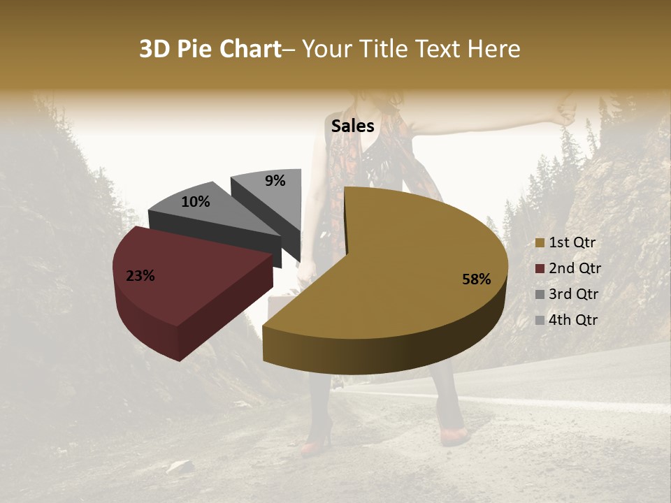 Outdoor Traveler Sky PowerPoint Template