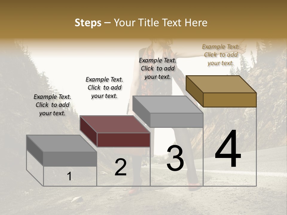 Outdoor Traveler Sky PowerPoint Template