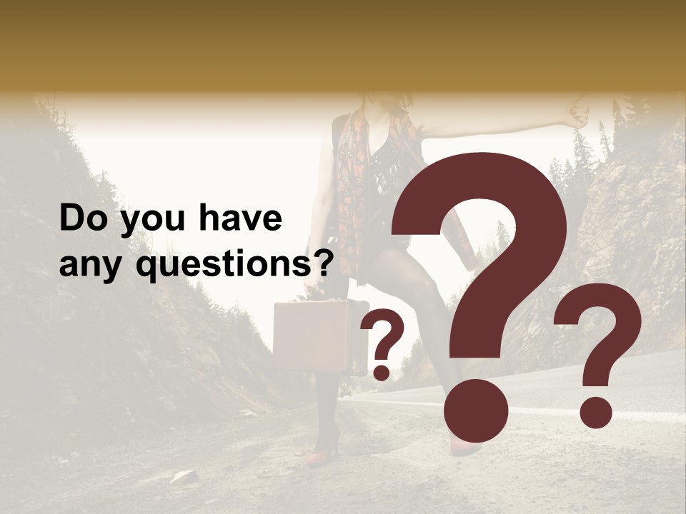 Outdoor Traveler Sky PowerPoint Template