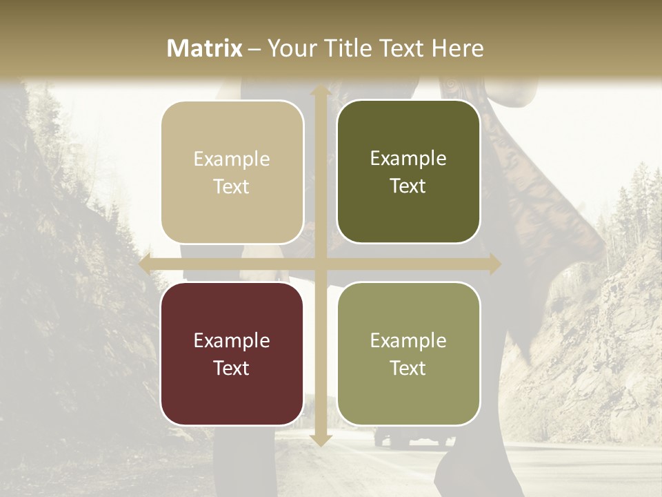 Hitchhike Young Model PowerPoint Template